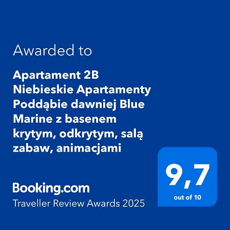 2b Niebieskie Dawniej Blue Marine Z Basenem Krytym, Odkrytym, Salą Zabaw, Animacjami Apartament *