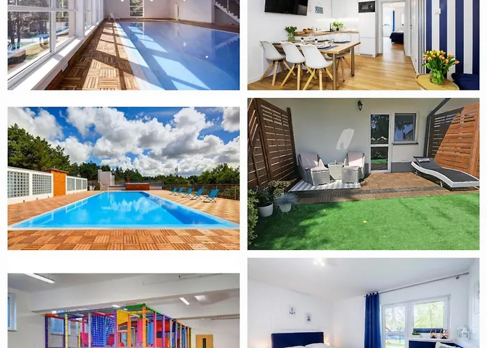 2b Niebieskie Dawniej Blue Marine Z Basenem Krytym, Odkrytym, Salą Zabaw, Animacjami * Poddąbie